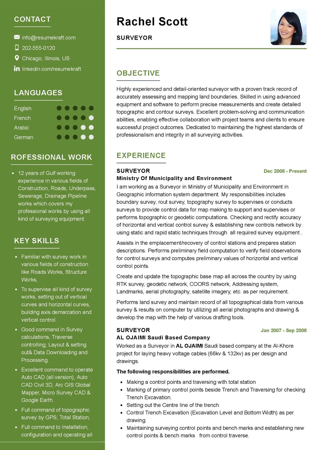 Surveyor Resume Example in 2024 - ResumeKraft