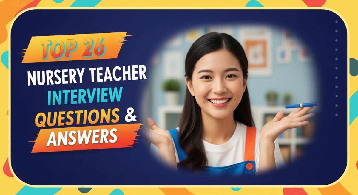 Top 26 Nursery Teacher Interview Questions and Answers