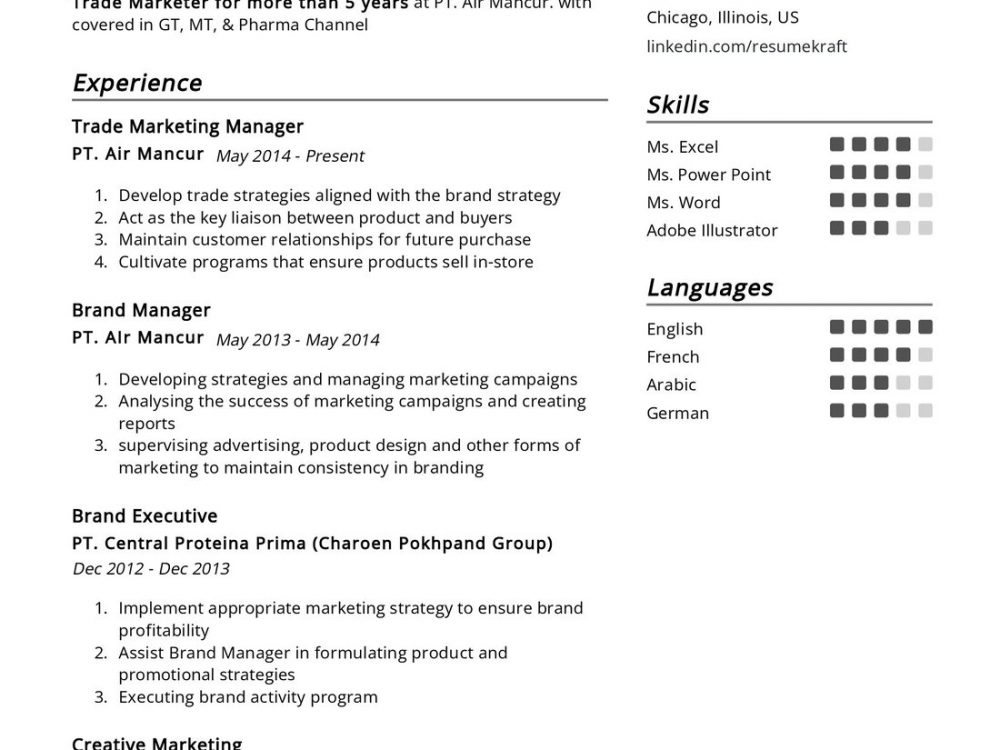 Trade Marketing Manager Resume Example In 2024 Resumekraft 4530