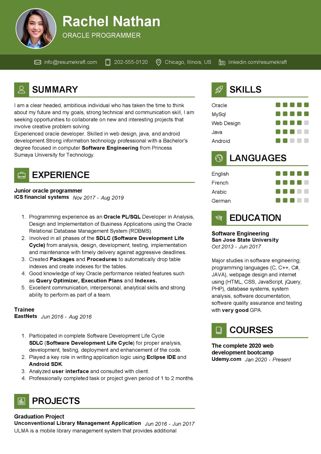 Oracle Programmer Resume Sample In 2024 - ResumeKraft