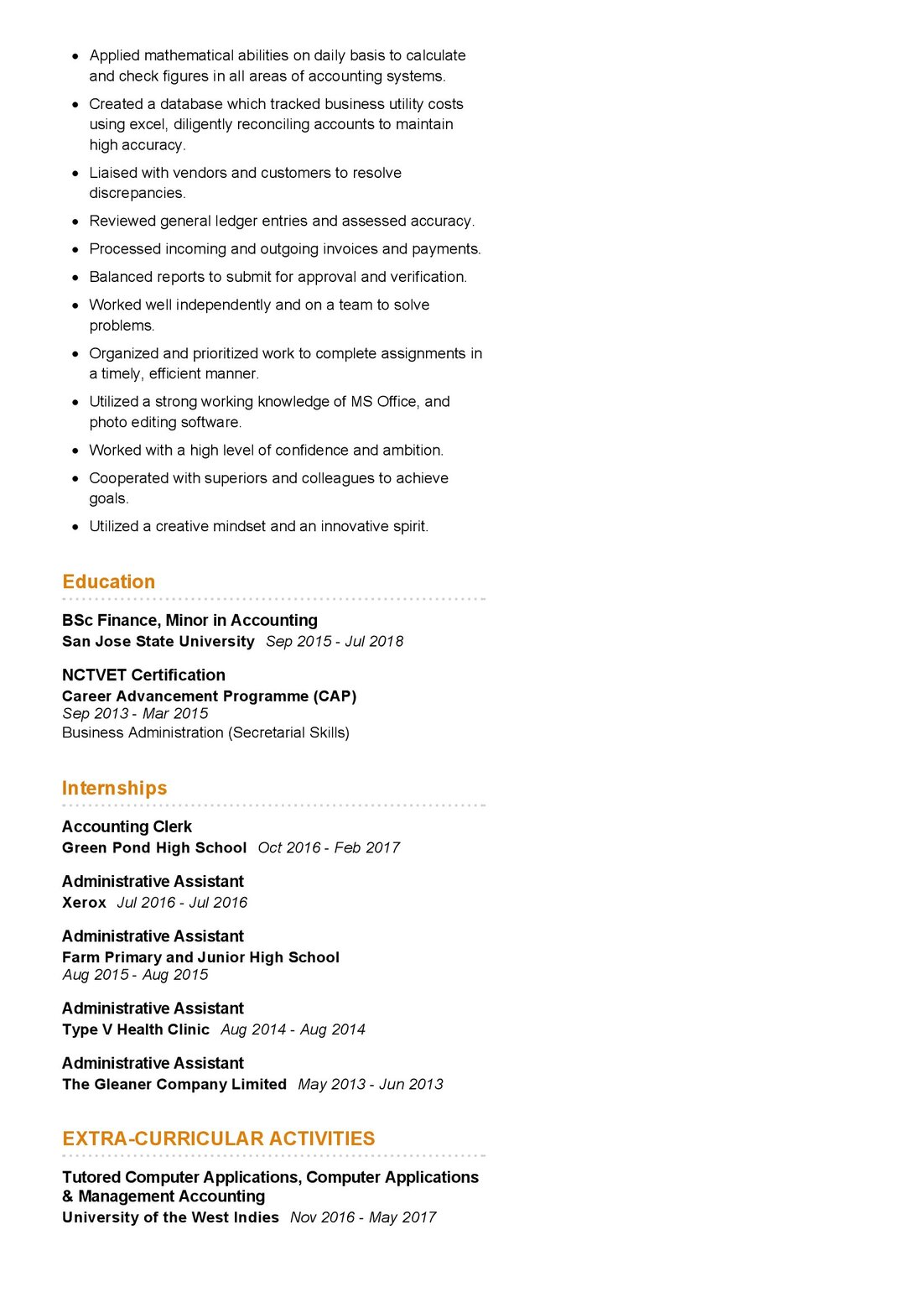 Accounting Clerk Resume Sample In 2024 - ResumeKraft