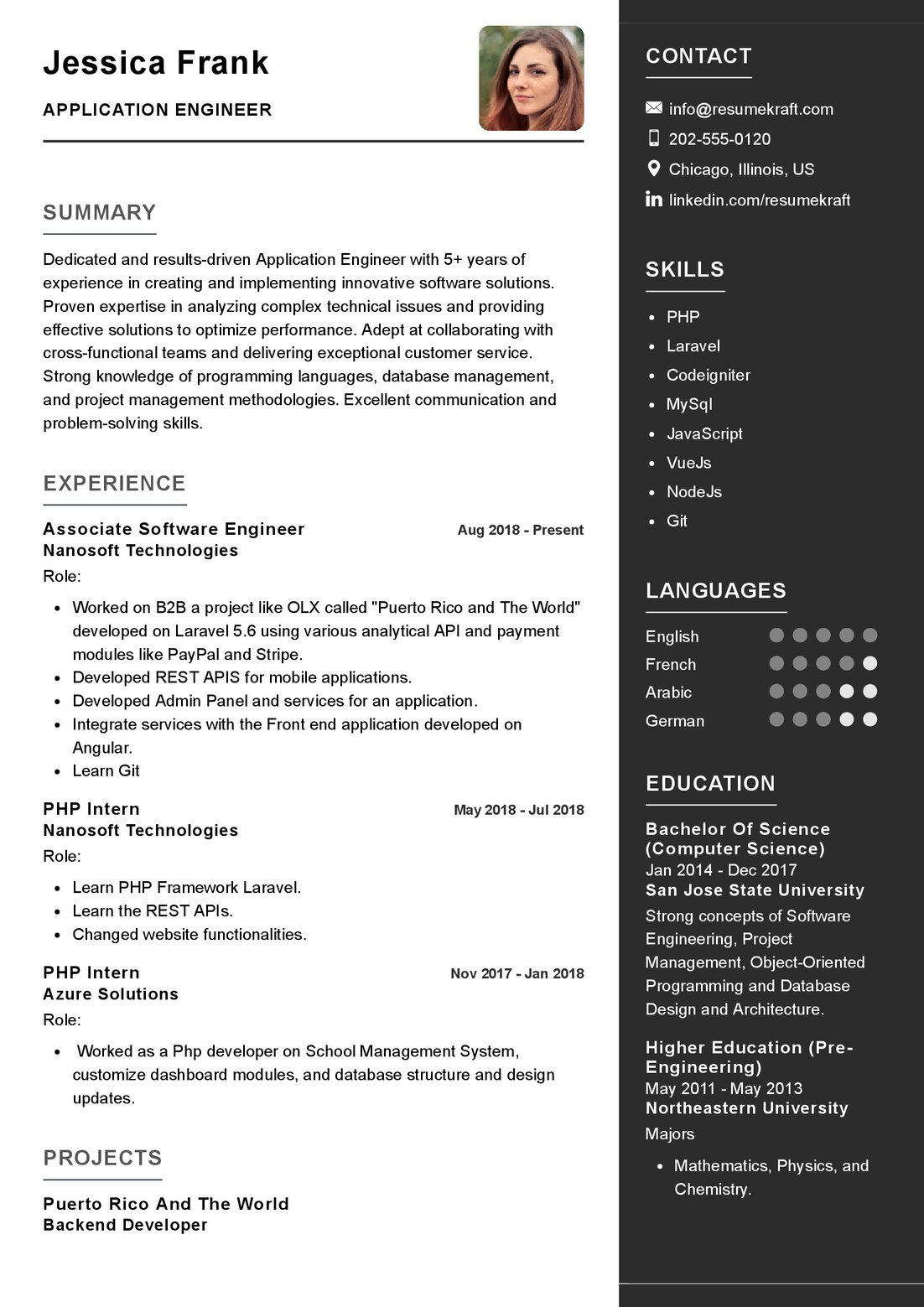 Application Engineer Resume Sample in 2024 - ResumeKraft