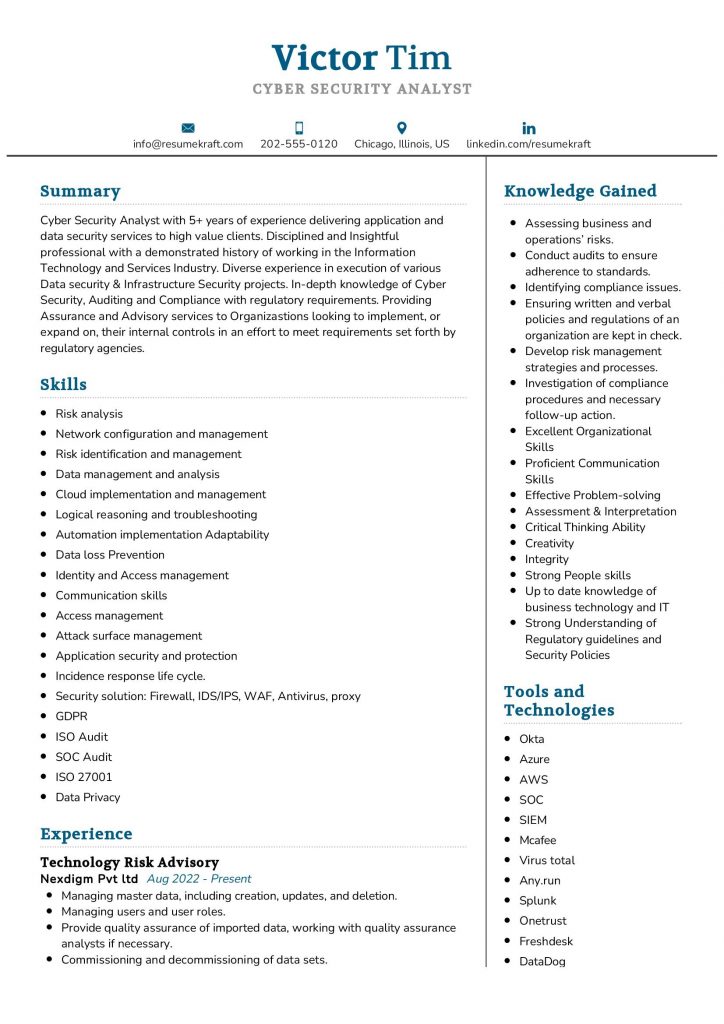 Professional Resume Samples In Resumekraft