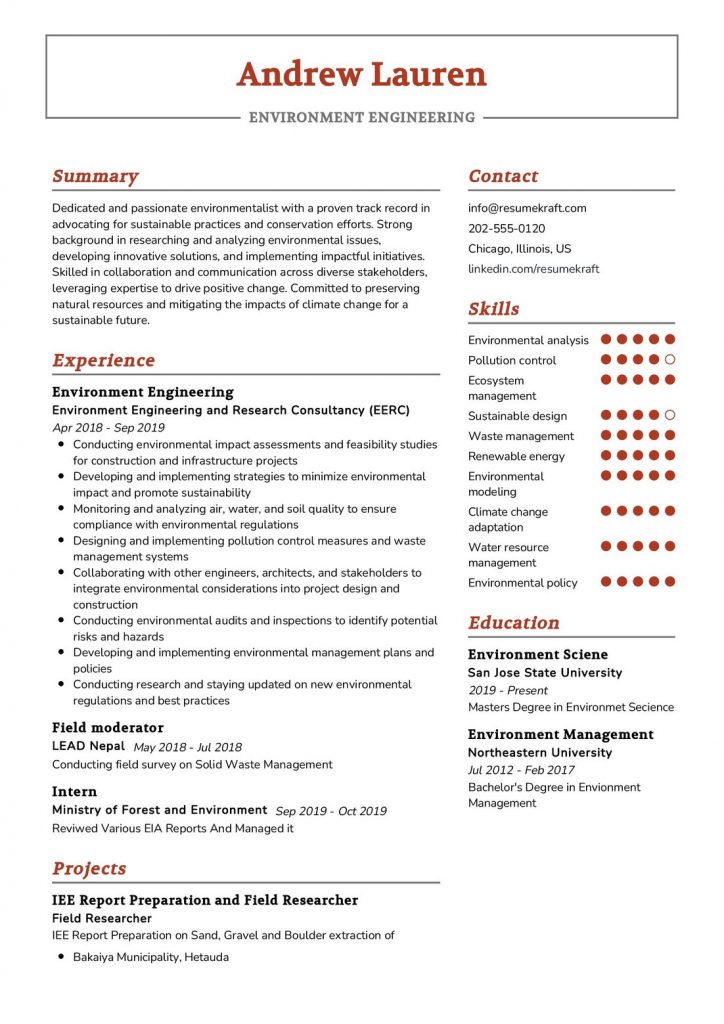 Engineering Resume Examples - Page 10 of 21 in 2024 - ResumeKraft