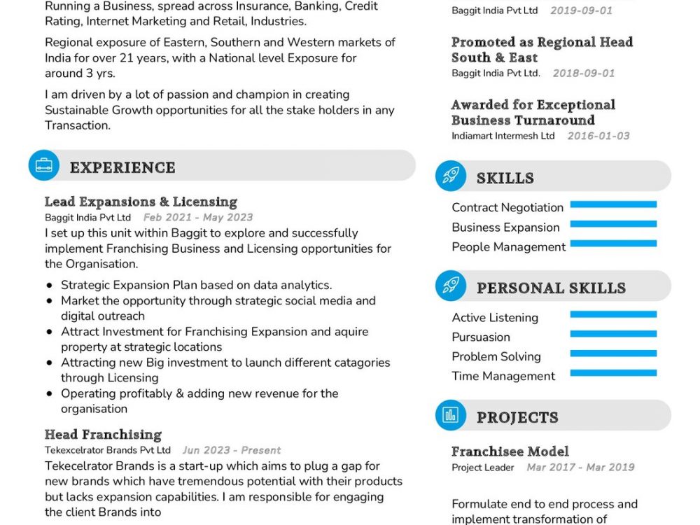 Lead Expansion Licensing CV Example in 2024 - ResumeKraft