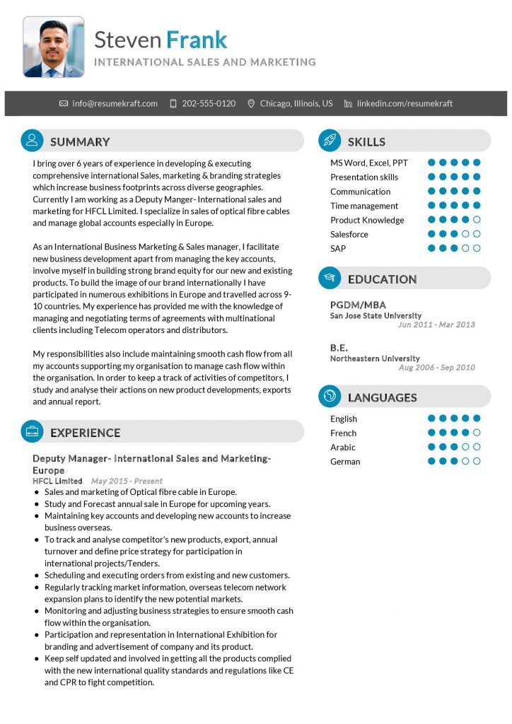 Sales and Marketing Resume Samples - Page 10 of 24 in 2024 - ResumeKraft