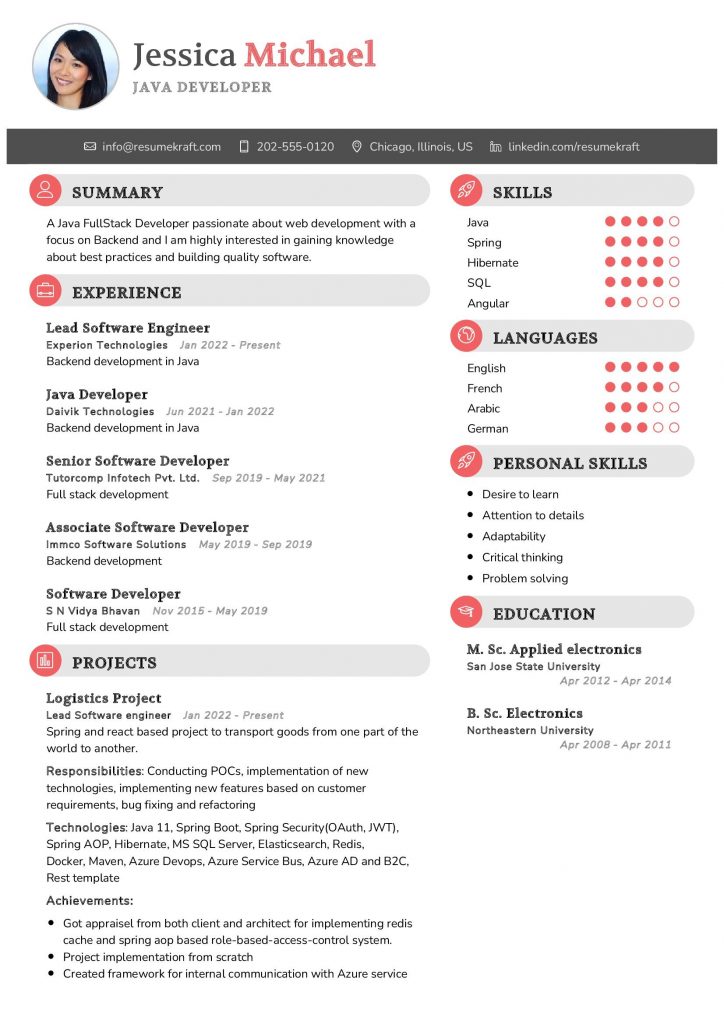 2200+ Professional Resume Samples in 2024 | ResumeKraft