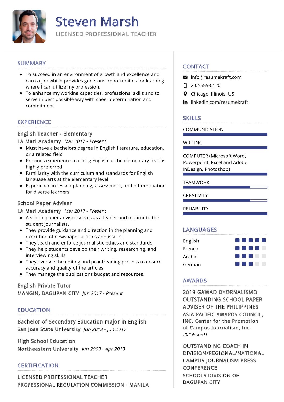 Sample Resume 2024 Philippines Anny Malina