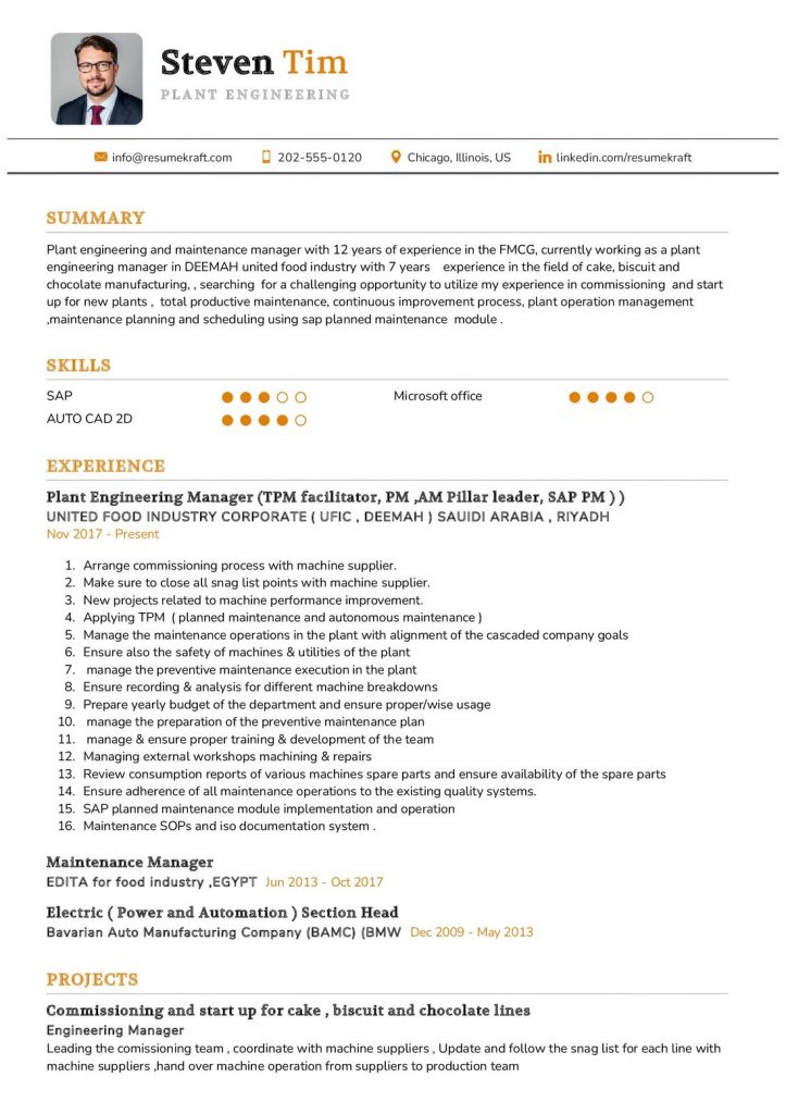 Engineering Resume Examples - Page 9 Of 21 In 2024 - Resumekraft