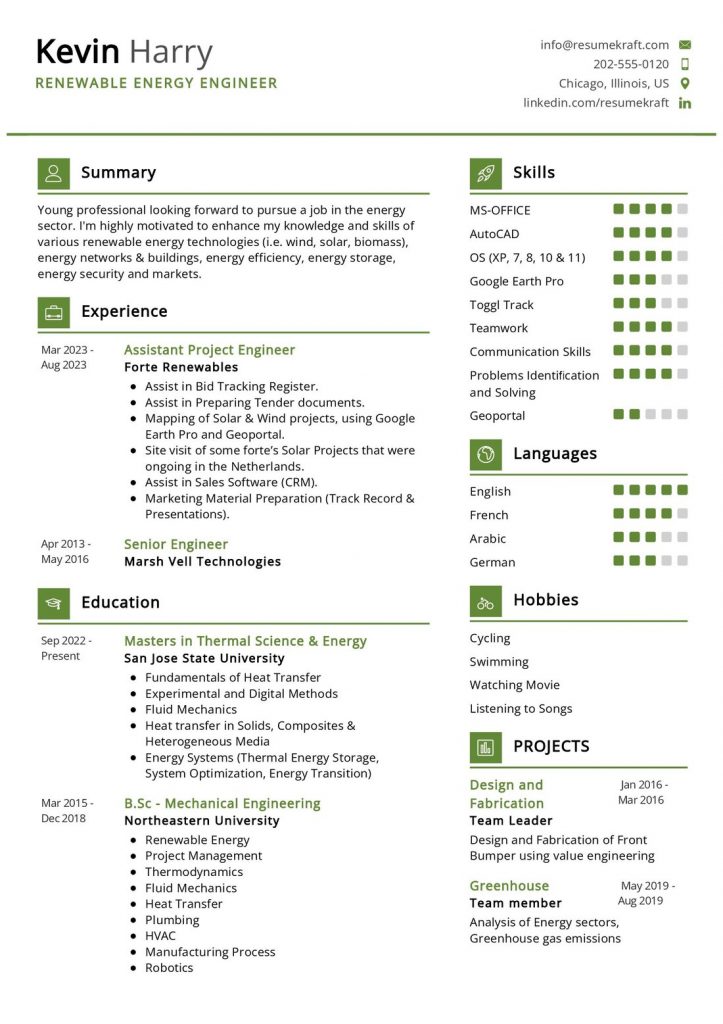 Engineering Resume Examples - Page 5 of 15 2023 - ResumeKraft