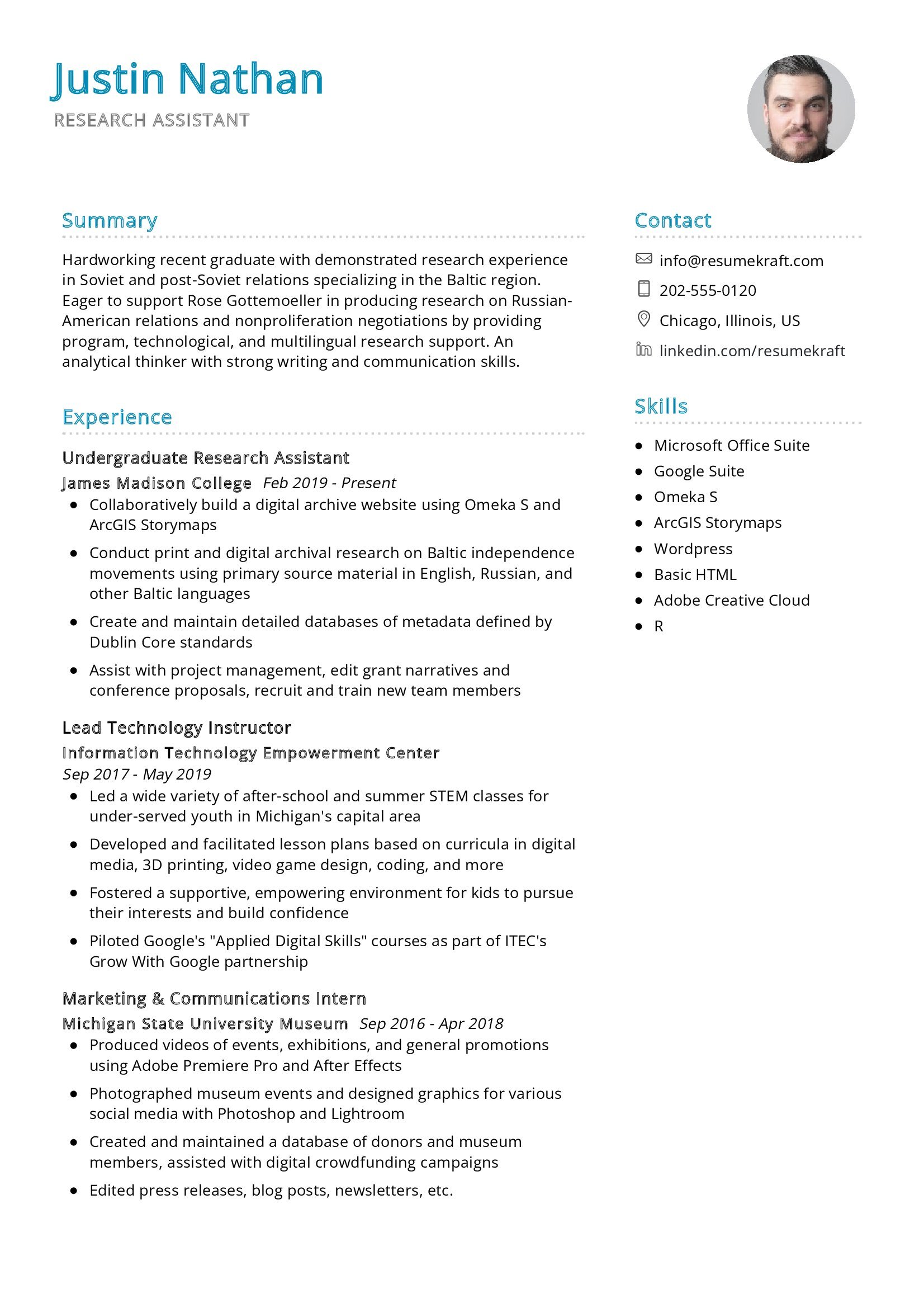 11 Research Assistant Resume Examples & Guide for 2024