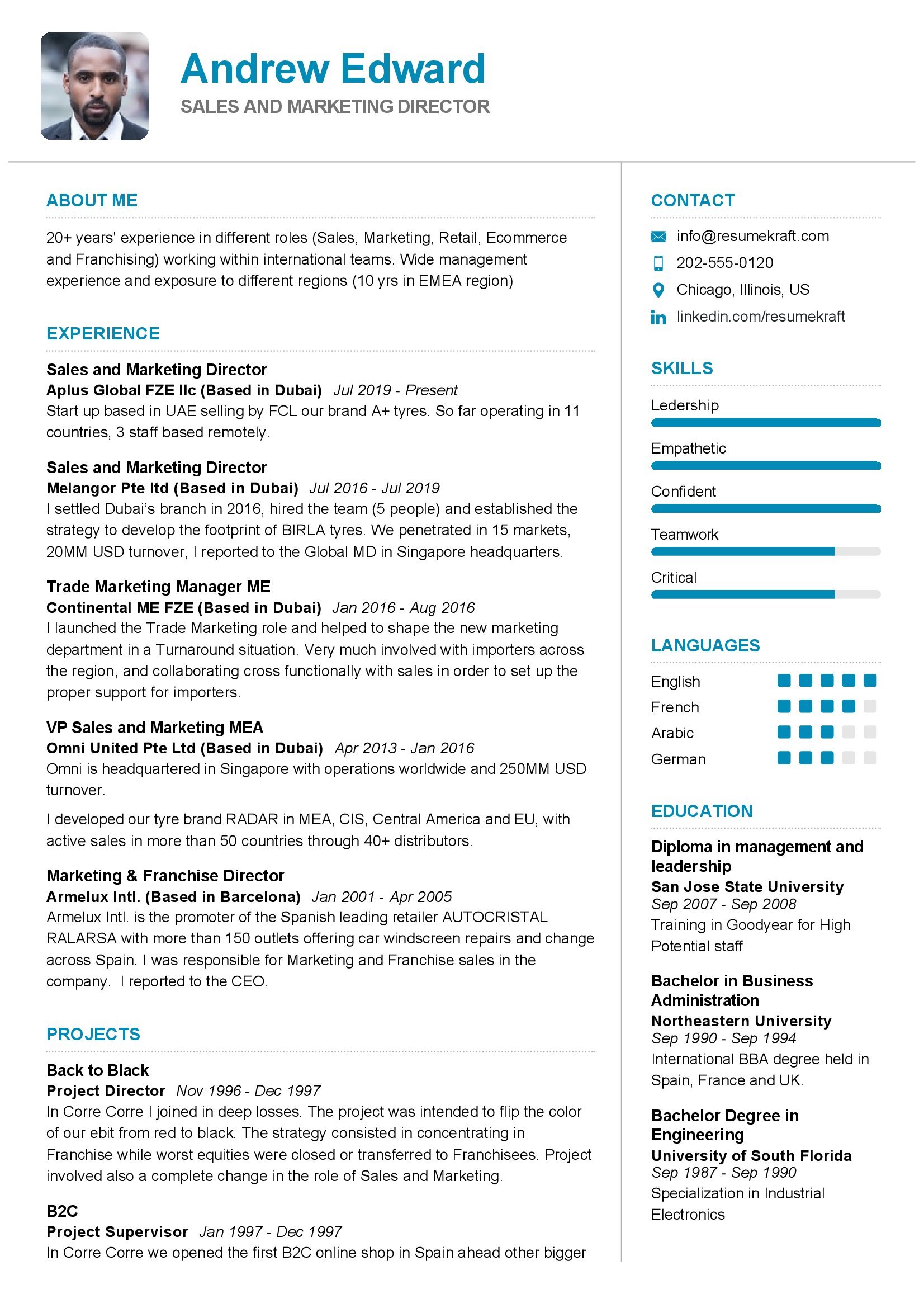 Sales And Marketing Director Resume Sample In 2024 - Resumekraft