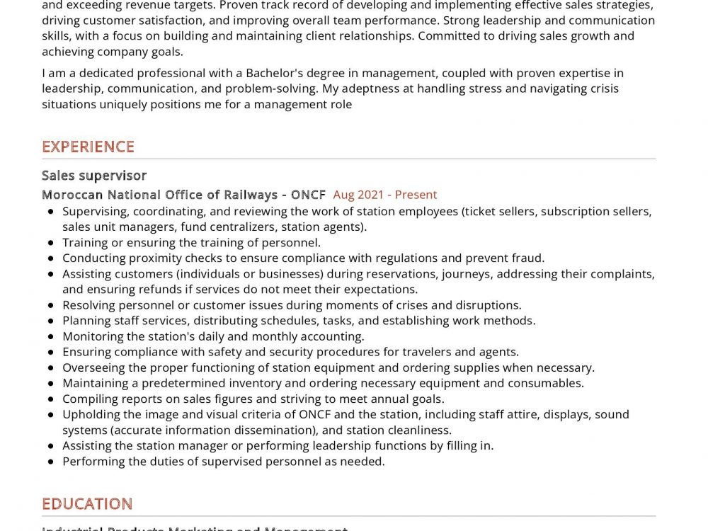 Sales Supervisor Resume Sample In 2025 ResumeKraft sales-supervisor-resume-sample-in-2025-resumekraft