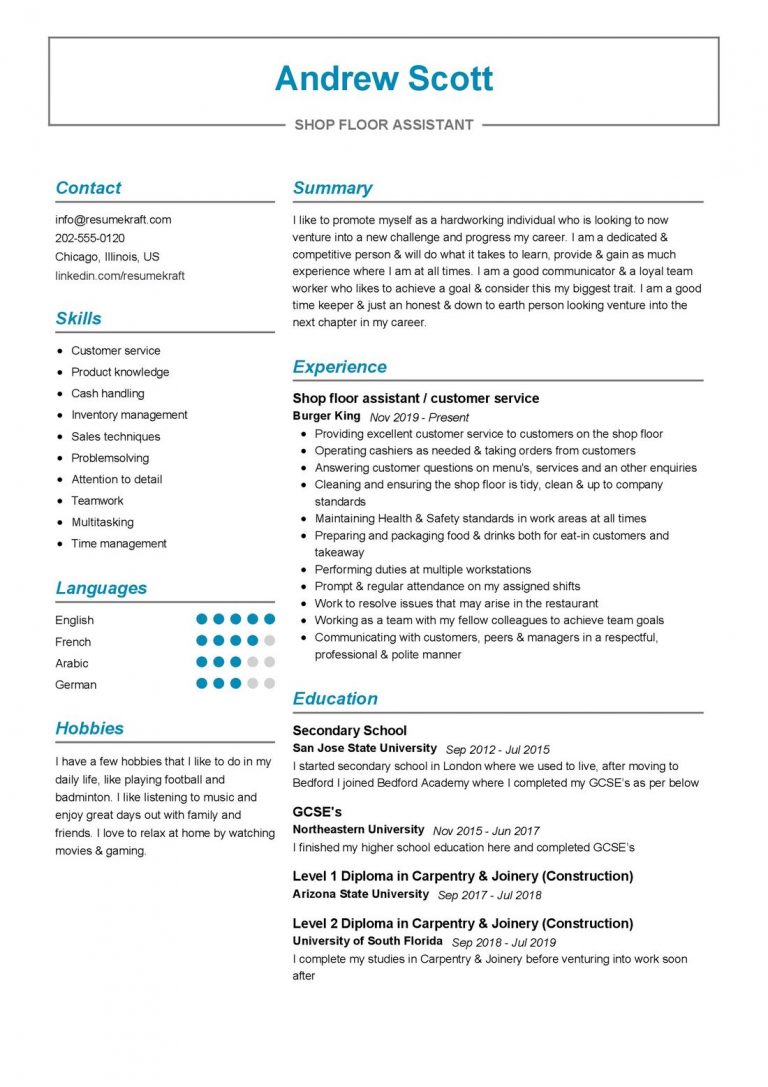 Business Resume Examples - Page 7 of 19 in 2024 - ResumeKraft