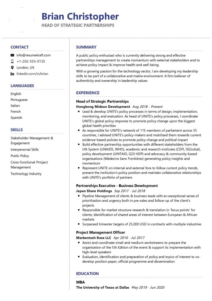 1200+ Professional Resume Samples for 2024 | ResumeKraft