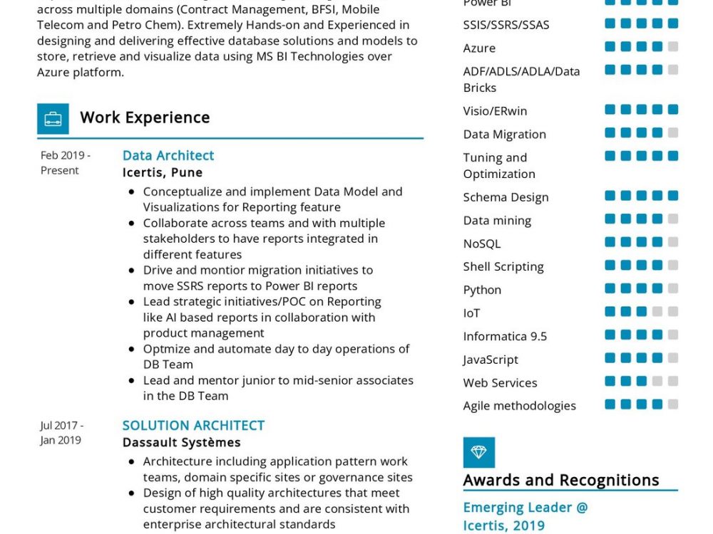 Technical Architect Resume Example In 2024 - ResumeKraft