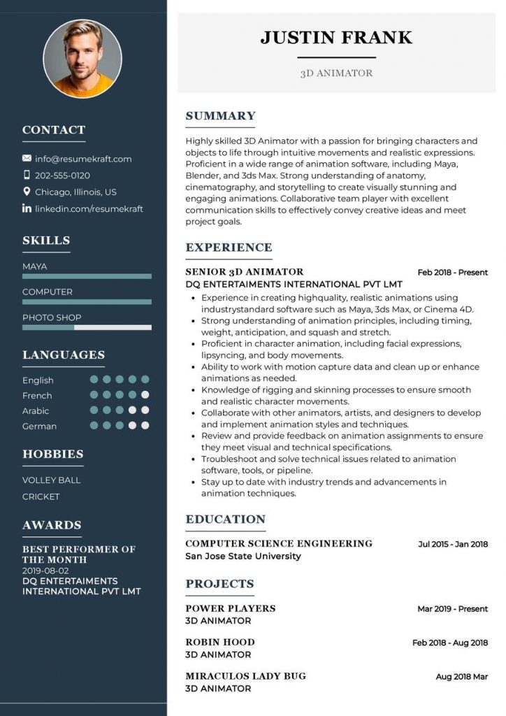 Creative Field Resume Examples 2023 - ResumeKraft