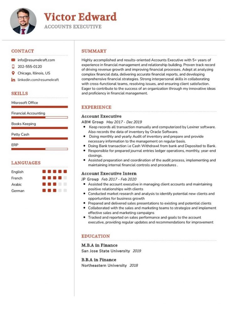 Accounting Finance Resume Samples - Page 6 of 15 in 2024 - ResumeKraft