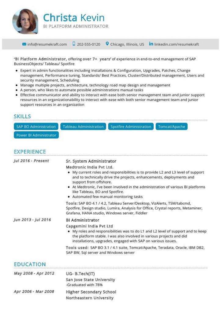 1200+ Professional Resume Samples for 2023 | ResumeKraft