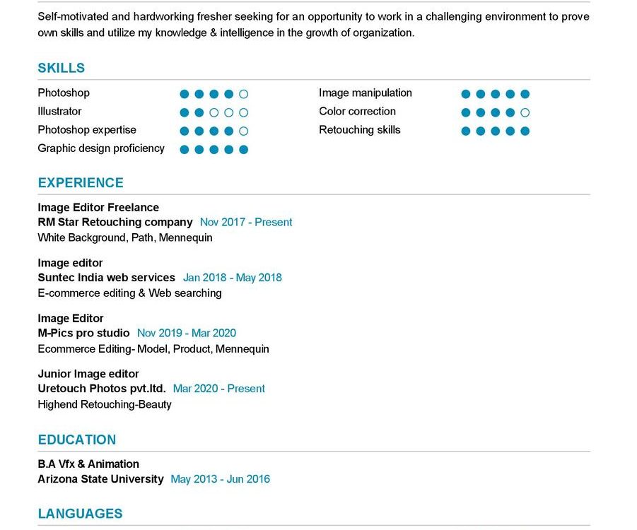 Image Editor CV Example