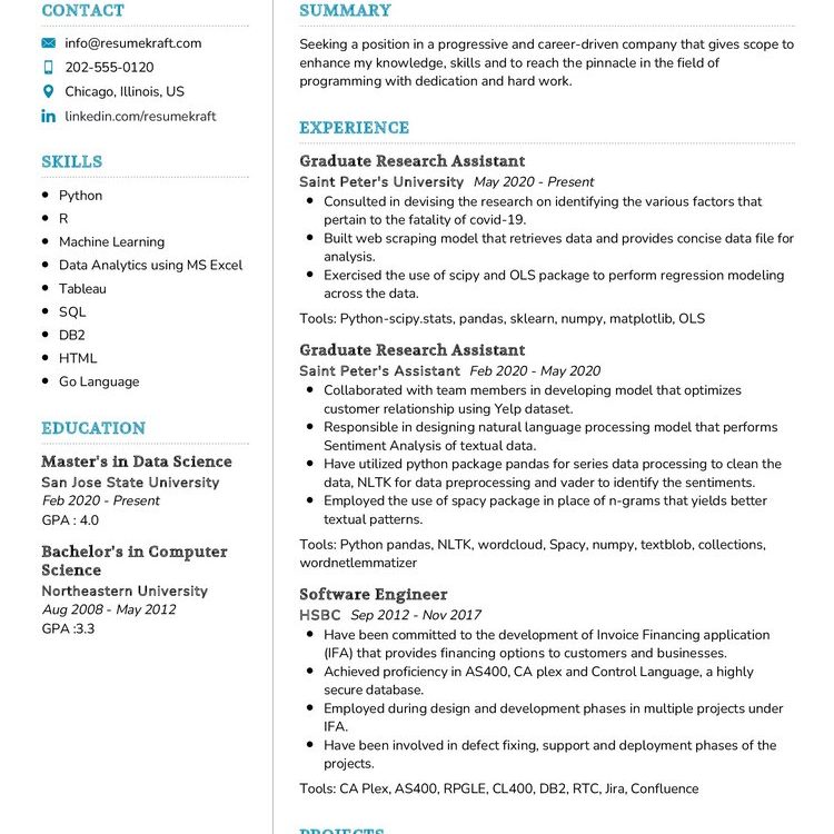 R Programmer CV Example in 2024 - ResumeKraft