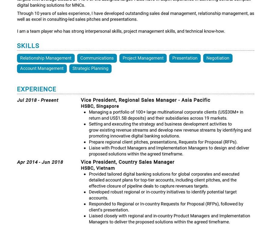 Regional Sales Manager CV Example In 2024 ResumeKraft   Regional Sales Manager CV Example 902x750 