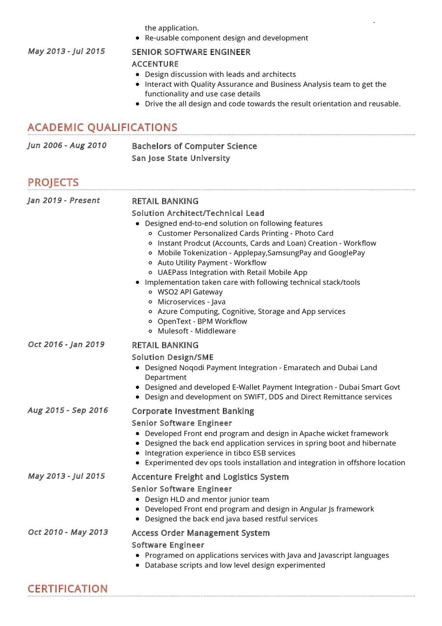 Solution Architect CV Example in 2024 - ResumeKraft