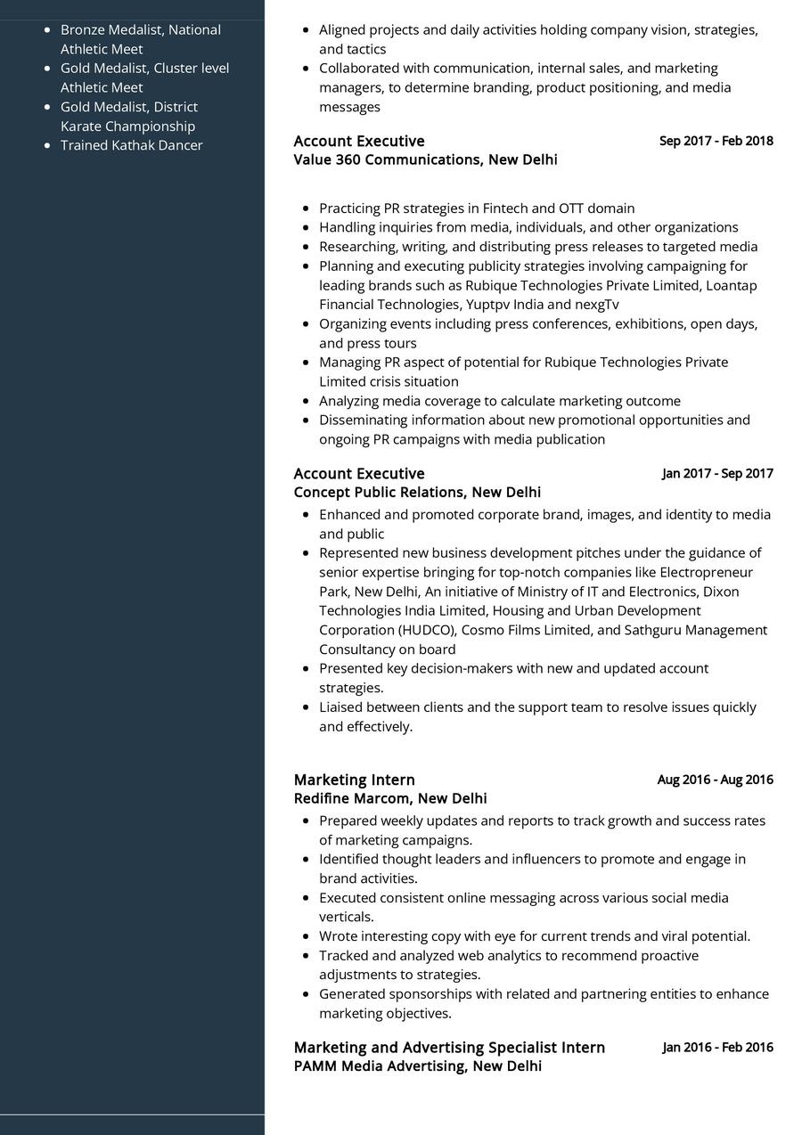 Corporate Communication Manager CV Sample in 2024 - ResumeKraft