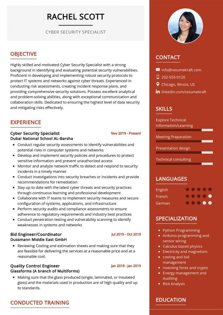 CV Samples - Page 12 of 67 in 2024 - ResumeKraft