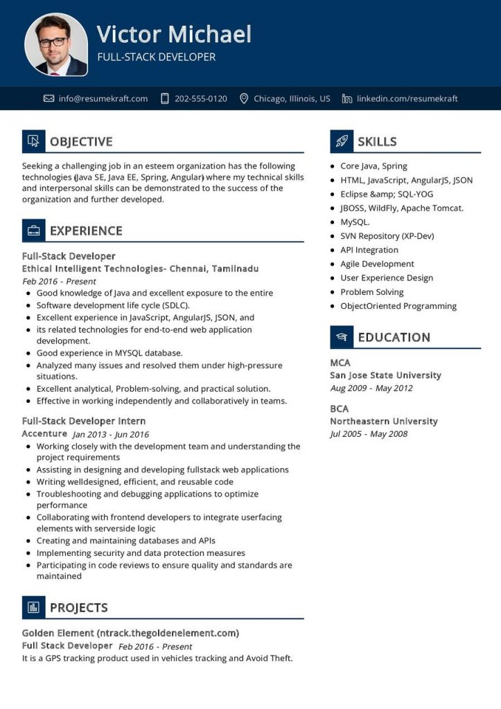 IT Resume Samples - Page 10 of 47 in 2024 - ResumeKraft