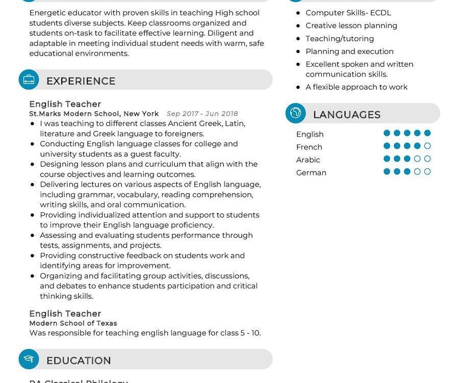 Guest Faculty CV Example in 2024 - ResumeKraft