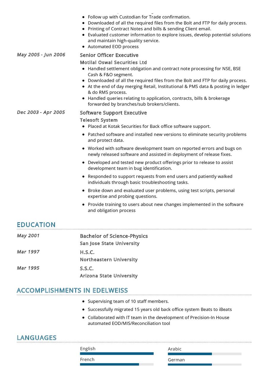 Institutional Operations CV Sample in 2024 - ResumeKraft