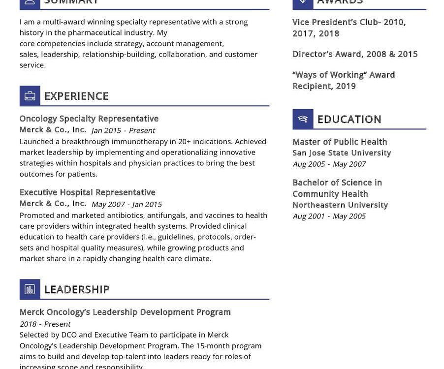 Oncology Specialty Representative