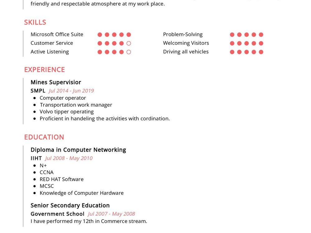 Personal Assistant CV Sample