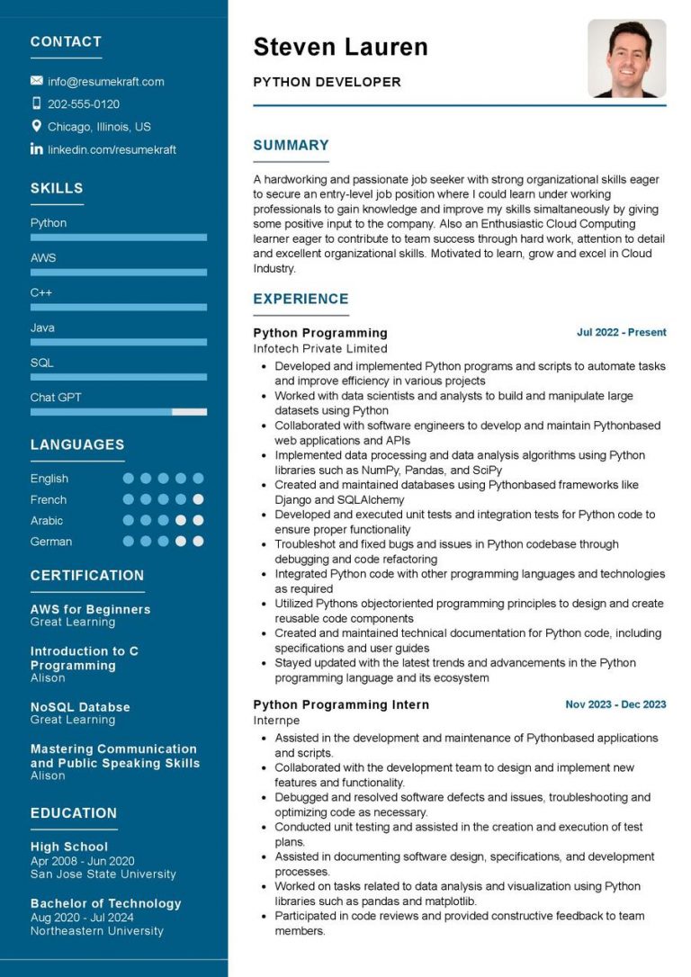 CV Samples - Page 9 of 62 in 2024 - ResumeKraft
