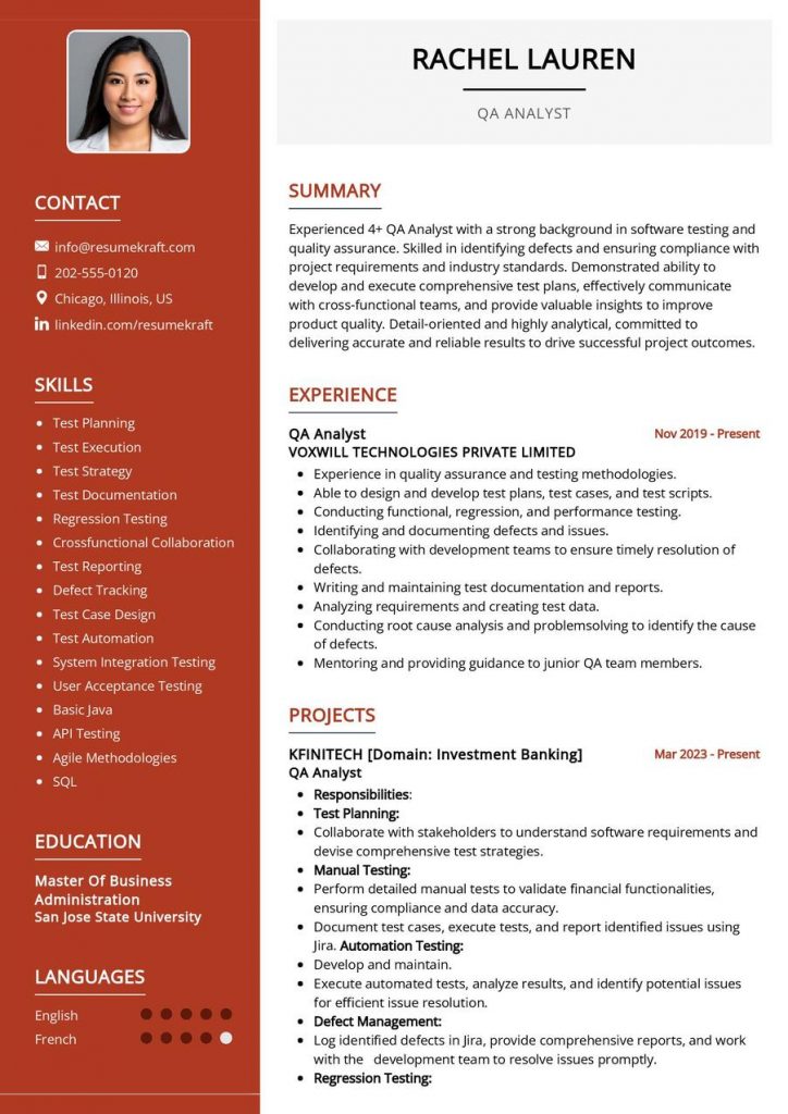 CV Samples - Page 15 of 67 in 2024 - ResumeKraft