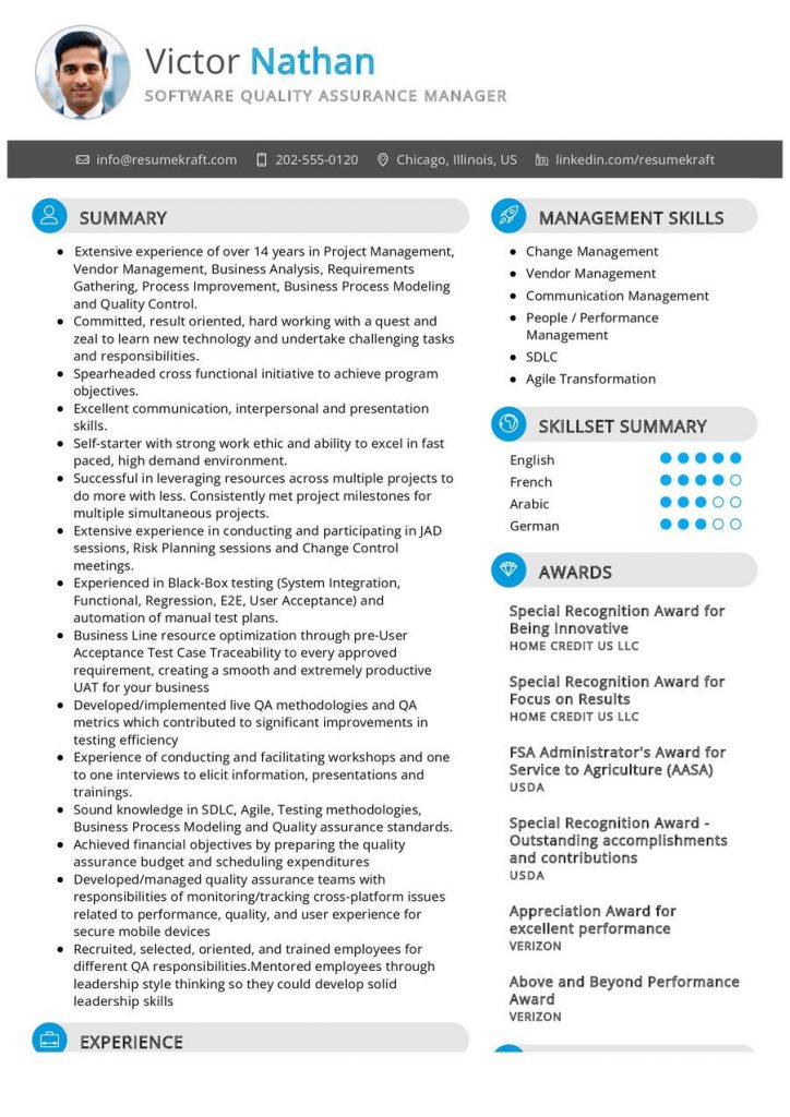 IT Resume Samples - Page 5 of 41 in 2024 - ResumeKraft image.