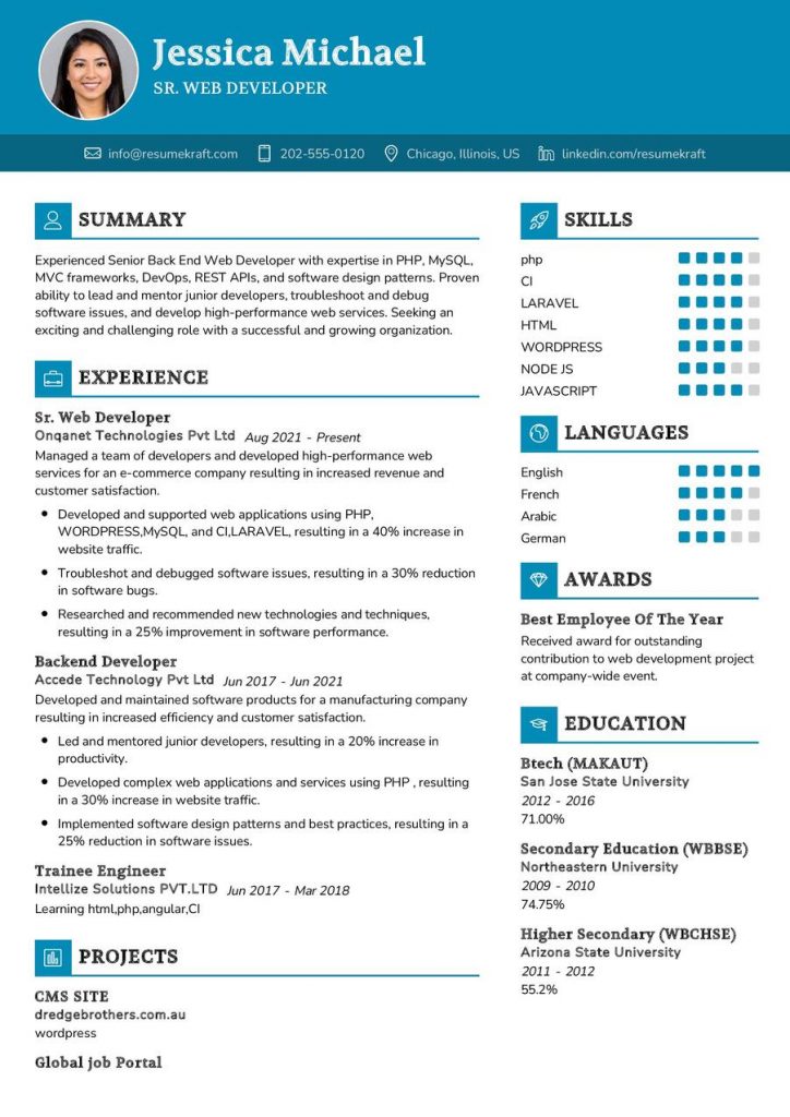 CV Samples - Page 15 of 67 in 2024 - ResumeKraft