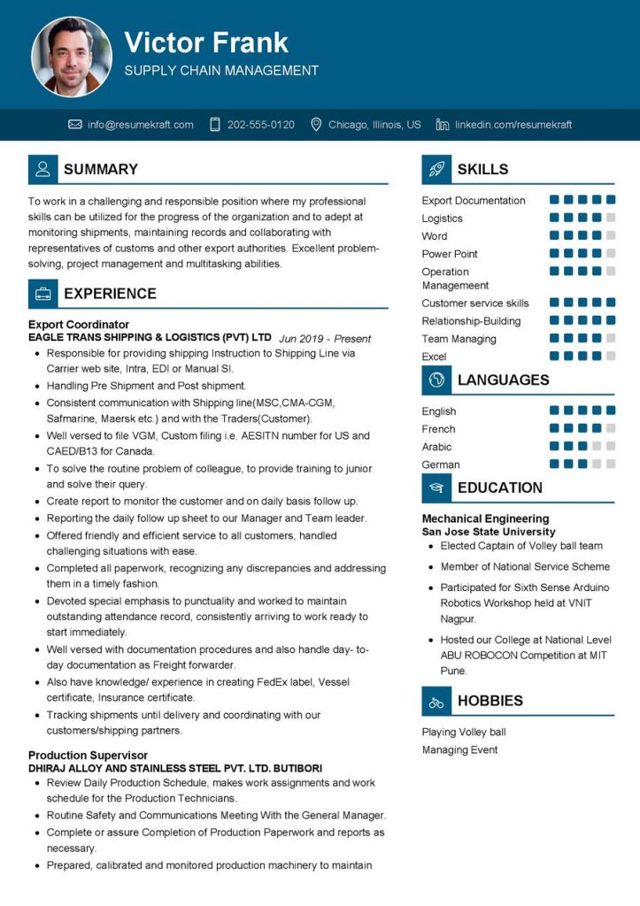 1200+ Professional Resume Samples for 2023 | ResumeKraft