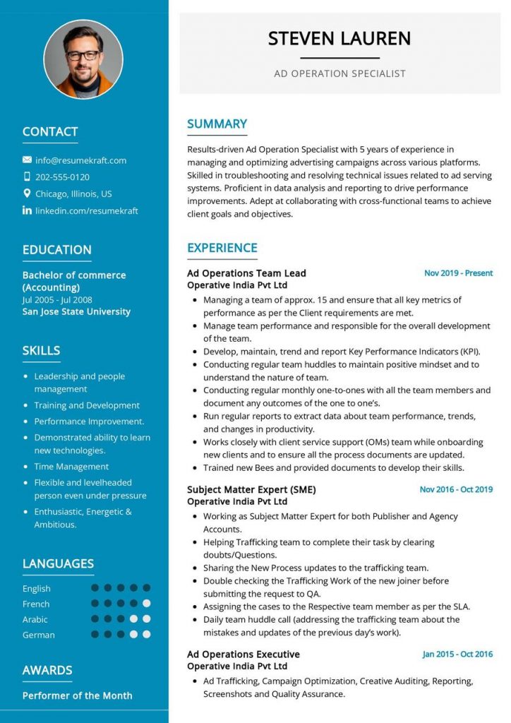 2200+ Professional Resume Samples in 2024 | ResumeKraft