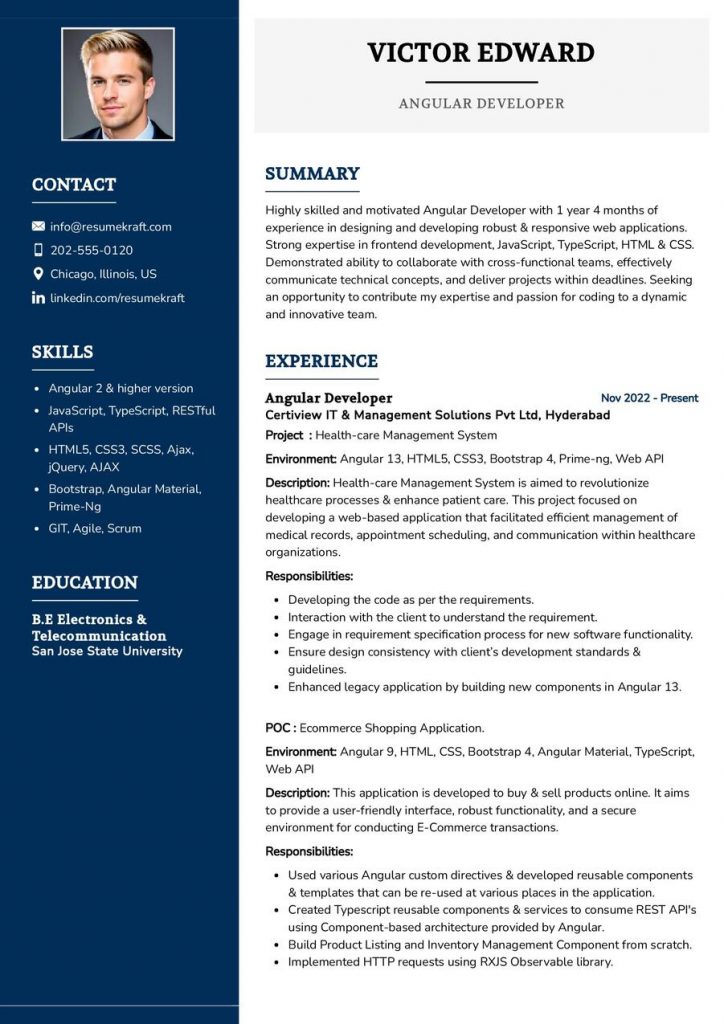 2200+ Professional Resume Samples in 2024 | ResumeKraft