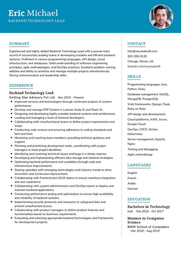 CV Samples - Page 5 of 67 in 2024 - ResumeKraft