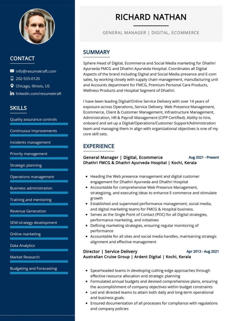 Business Resume Examples in 2024 - ResumeKraft