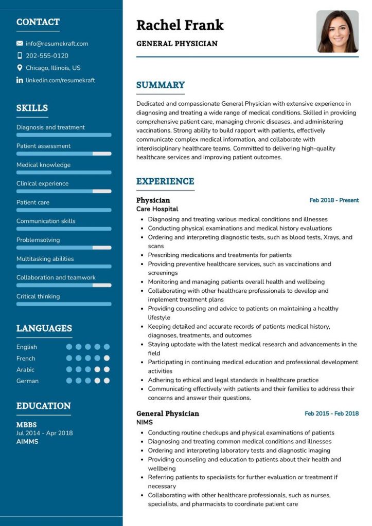 Healthcare Resume Samples - Page 2 of 13 in 2024 - ResumeKraft