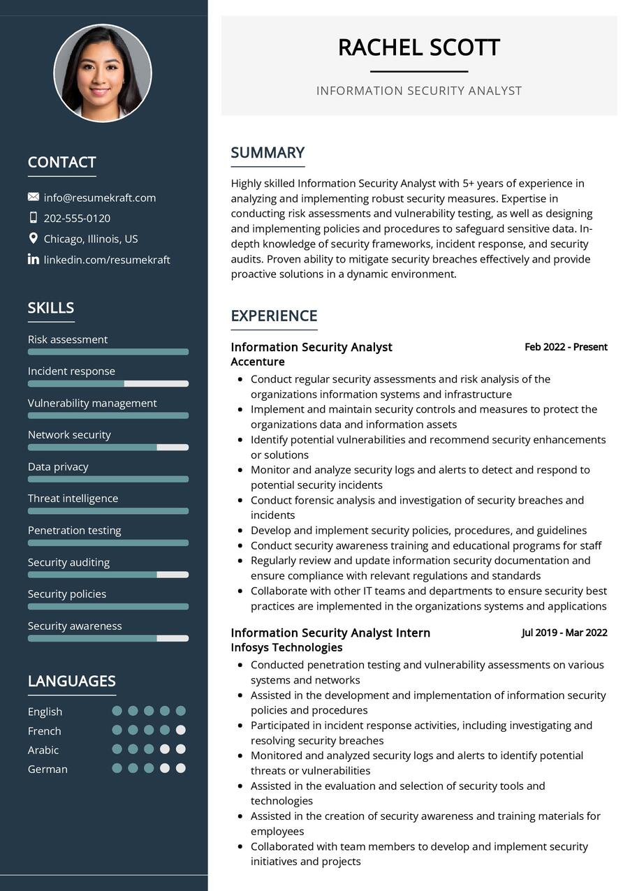 Information Security Analyst Resume Sample In 2024 ResumeKraft   Information Security Analyst Resume Sample 