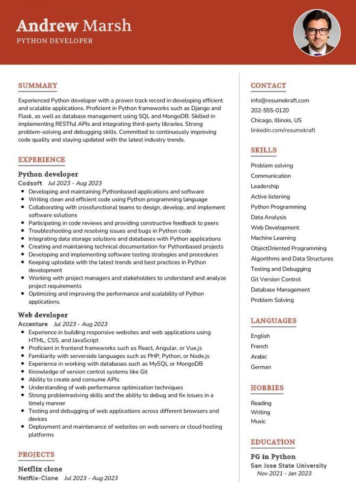 2200+ Professional Resume Samples in 2024 | ResumeKraft