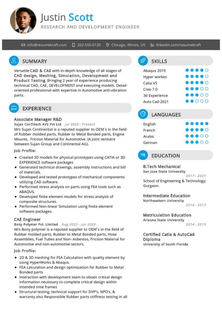 Cv Samples - Page 9 Of 67 In 2024 - Resumekraft