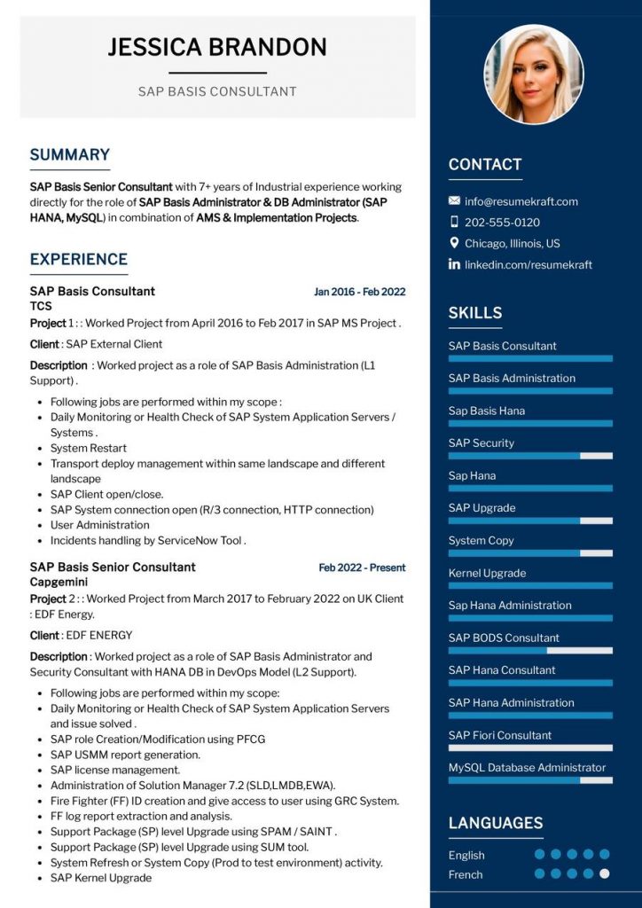 CV Samples - Page 9 of 67 in 2024 - ResumeKraft