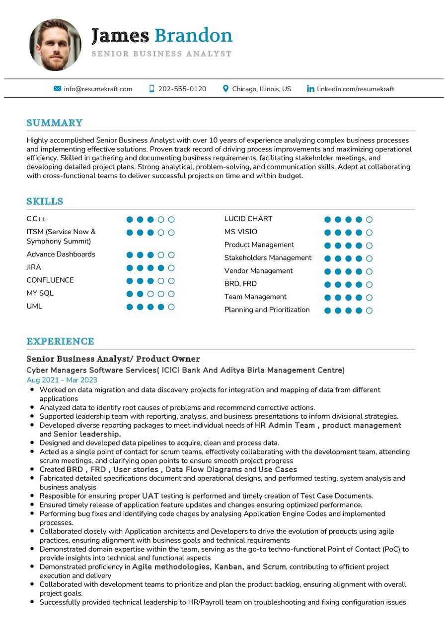 Business Resume Examples In 2025 ResumeKraft