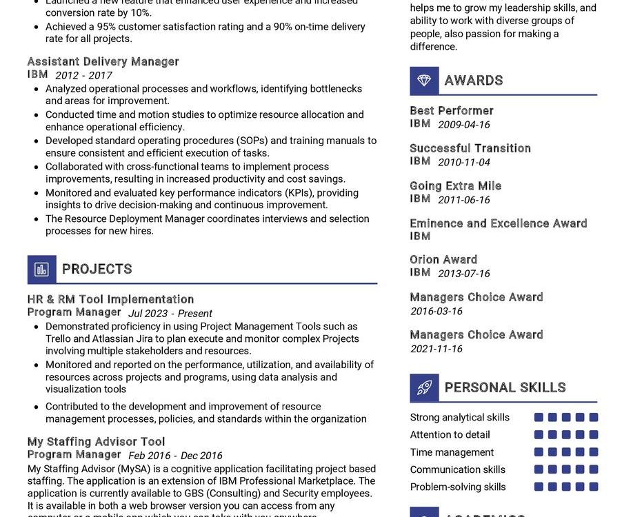 Technical Program Manager CV Sample In 2024 ResumeKraft   Technical Program Manager CV Sample 1 902x750 